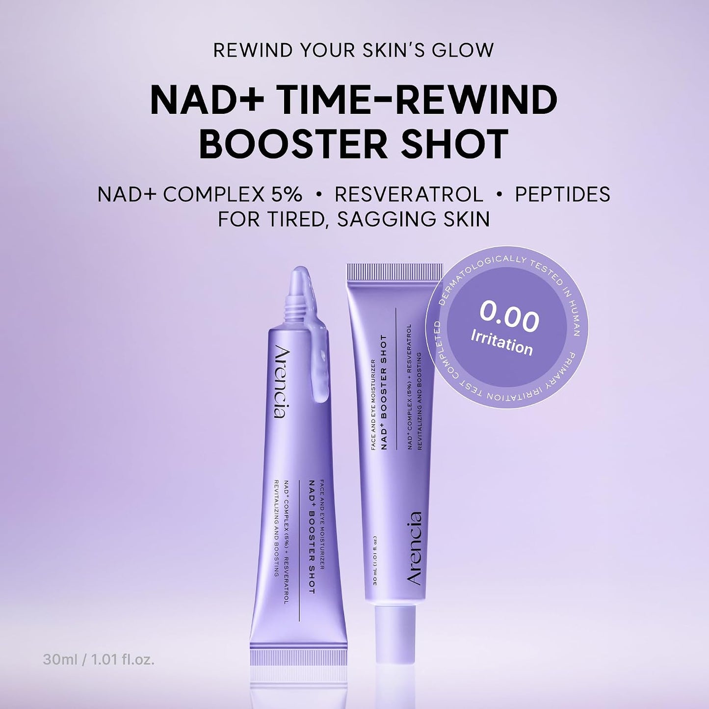Arencia NAD+ Booster Shot Face & Eye Moisturizer