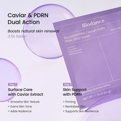 Biodance Rejuvenating Caviar PDRN Real Deep Mask Facial Sheet Mask