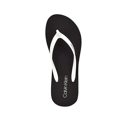 Calvin Klein Transparent Black Flip Flops – Size 8
