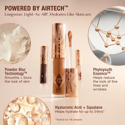 Charlotte Tilbury Airbrush Flawless Crease-Proof Long-Wear Blur Concealer with Hyaluronic Acid