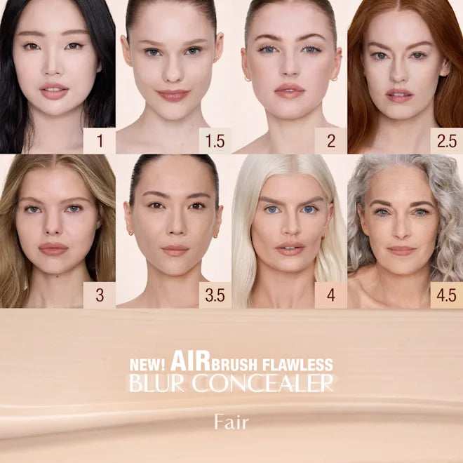 Charlotte Tilbury Airbrush Flawless Crease-Proof Long-Wear Blur Concealer with Hyaluronic Acid