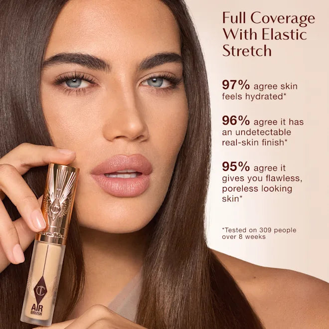 Charlotte Tilbury Airbrush Flawless Crease-Proof Long-Wear Blur Concealer with Hyaluronic Acid