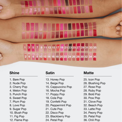 Clinique Pop Longwear Lipstick Shine (Without Box)