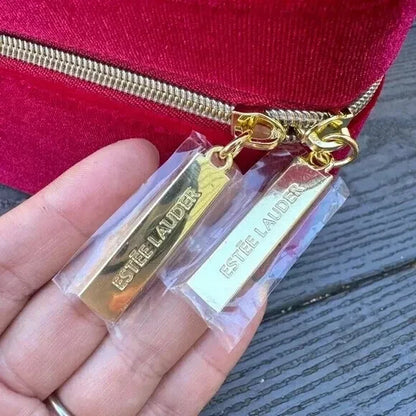 Estée Lauder- Makeup Cosmetic Bag TRAIN CASE RED Velvet 2025