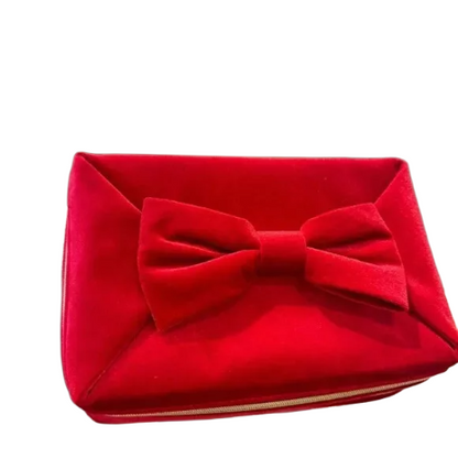 Estée Lauder- Makeup Cosmetic Bag TRAIN CASE RED Velvet 2025