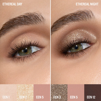 Ethereal Eyes™ Eyeshadow Palette: Nature – Matte, Shimmer & Metallic Shades
