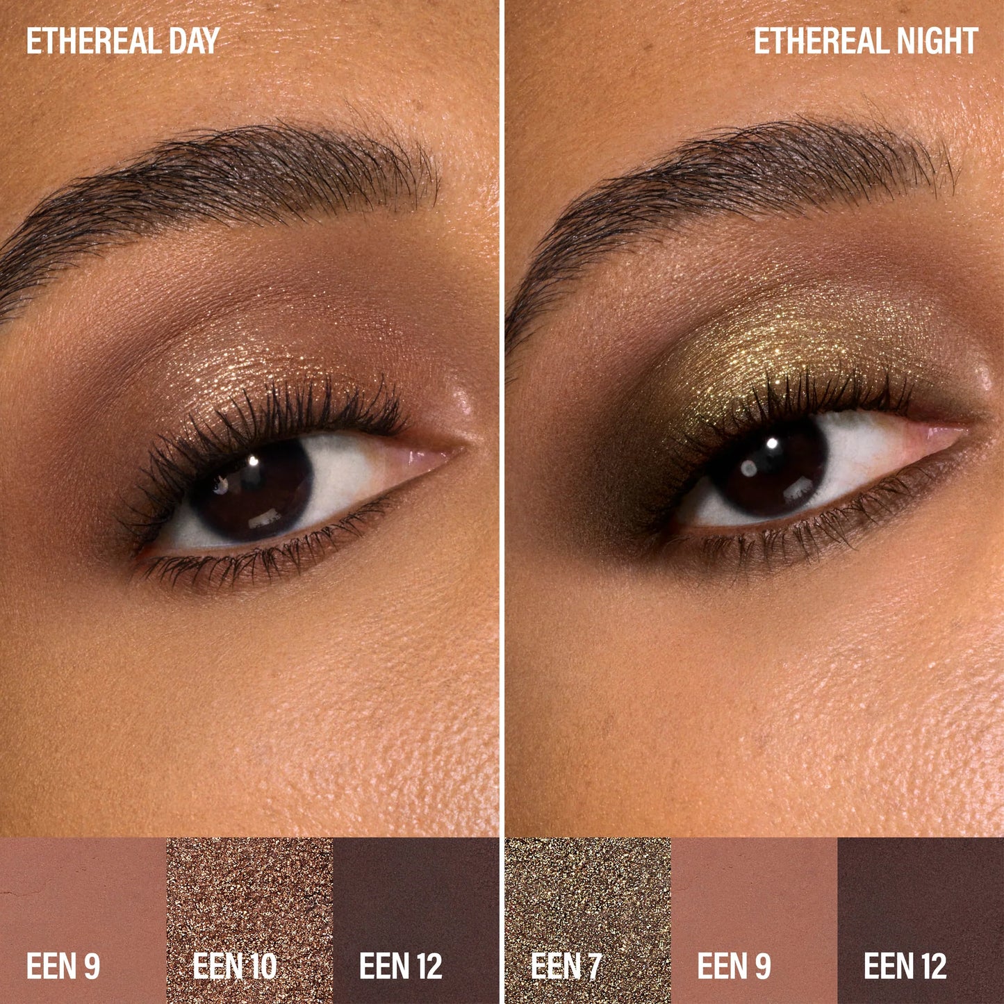 Ethereal Eyes™ Eyeshadow Palette: Nature – Matte, Shimmer & Metallic Shades