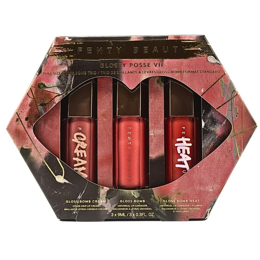 Fenty Beauty Glossy Posse Volume 7.0 Full-Size Gloss Bomb Trio