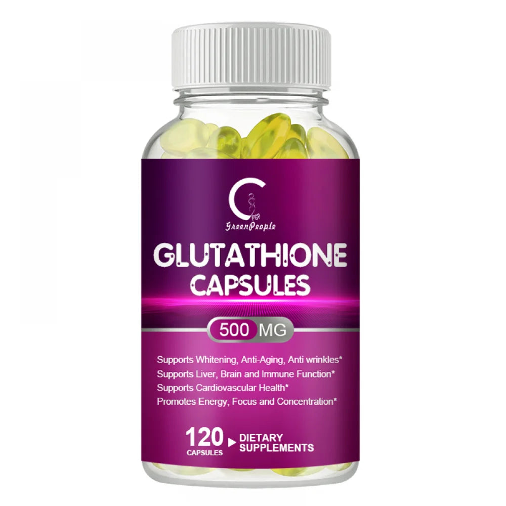GPGP- GreenPeople- Organic Glutathione Antioxidant  Capsule 500 mg 120 Cap