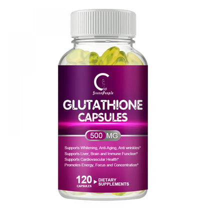 GPGP- GreenPeople- Organic Glutathione Antioxidant  Capsule 500 mg 120 Cap
