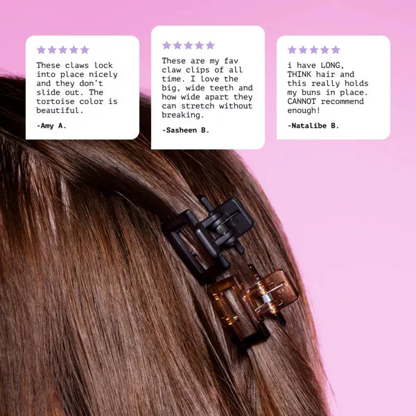 Gimme Beauty Gimme Clips Locked In Mini Claw Clips for Fine Hair – 8ct