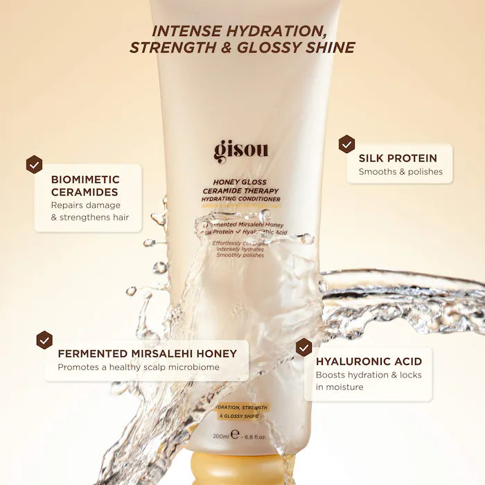 Gisou Honey Gloss Ceramide Therapy Hydrating Conditioner
