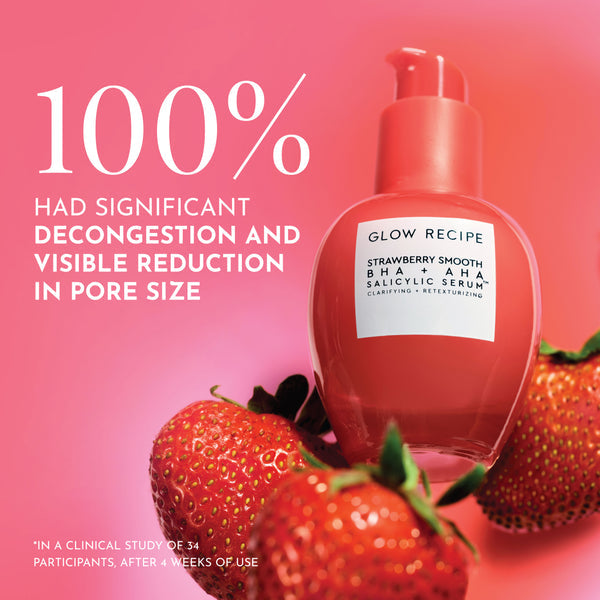 Glow Recipe Strawberry Smooth BHA + AHA Salicylic Acid Serum