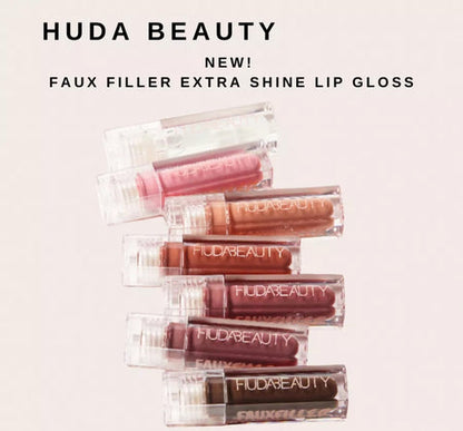 Huda Beauty Faux Filler Extra Shine Lip Gloss Gloss Extra Brillant