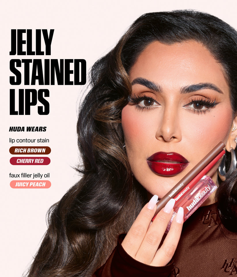 Huda Beauty Faux Filler Ultra-Hydrating Tinted Jelly Lip Oil