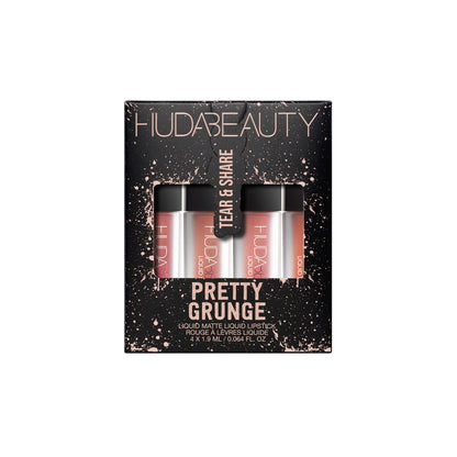 HUDA BEAUTY - Pretty Grunge Liquid Matte Lip Quad(4*1.9ml)