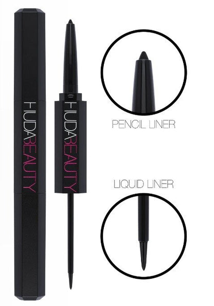 Huda Beauty-Life Liner Double Ended Eyeliner Liquid & Pencil