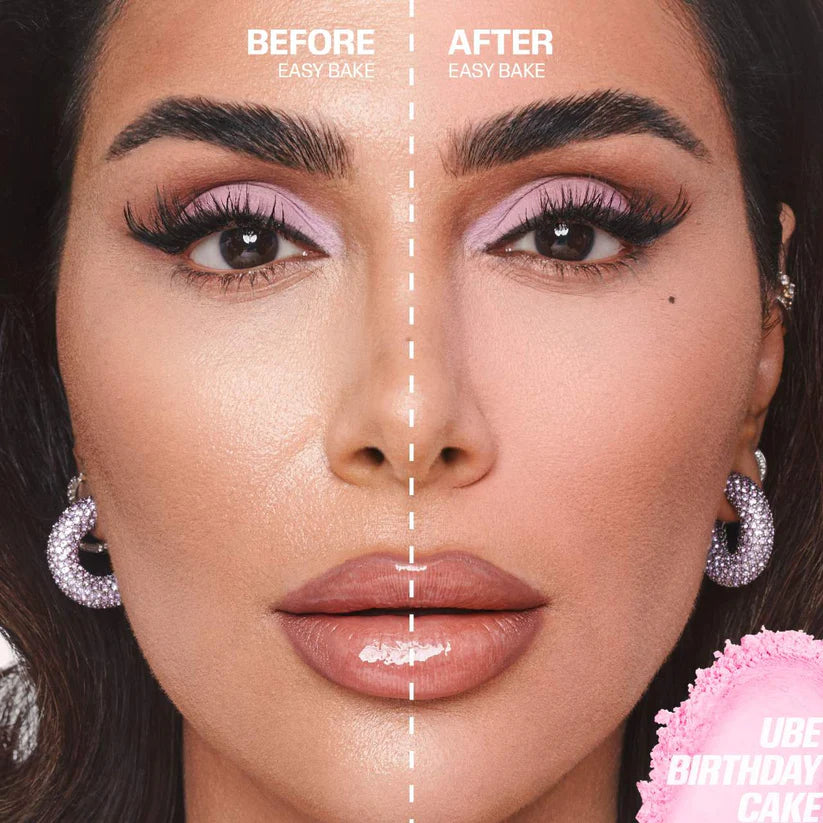 Huda Beauty-Easy Bake Loose Baking & Setting Powder- Ube Birthday Cake