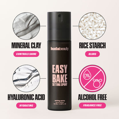 Huda Beauty-Easy Bake Setting Spray with 16-Hour Wear