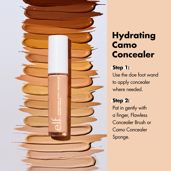 e.l.f. | Hydrating Camo Concealer-Full-coverage, hydrating cream concealer-Light Beige (Beige Clair)