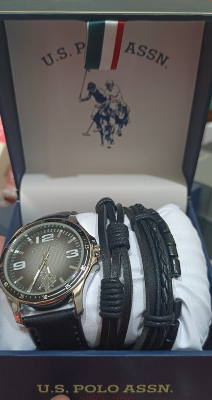 U.S. Polo Association | Watch And Bracelet Set