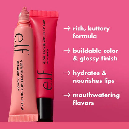 e.l.f - Glow Reviver Melting Lip Balm - WILD CHERRY