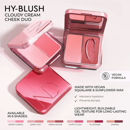 Natasha Denona - Hy-Blush Cloudy Cream Cheek Duo - SIMPLY SHY