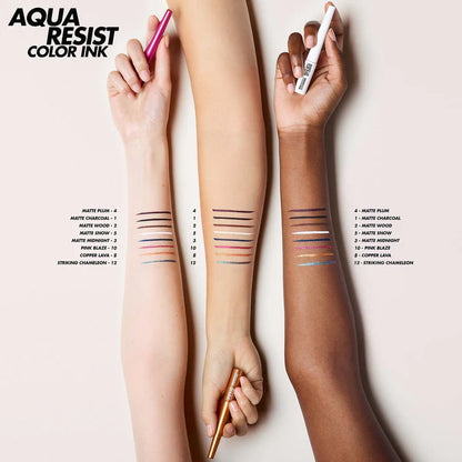 MAKE UP FOR EVER - Aqua Resist Color Ink 24HR Waterproof Liquid Eyeliner - MATTE COBALT