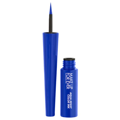 MAKE UP FOR EVER - Aqua Resist Color Ink 24HR Waterproof Liquid Eyeliner - MATTE COBALT