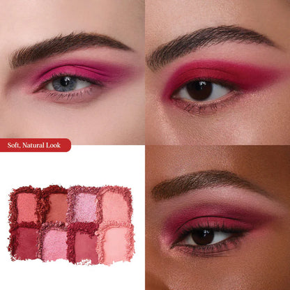 Hung Vanngo Beauty - Color Story Eyeshadow Palette - REBELLIOUS RED & PINK