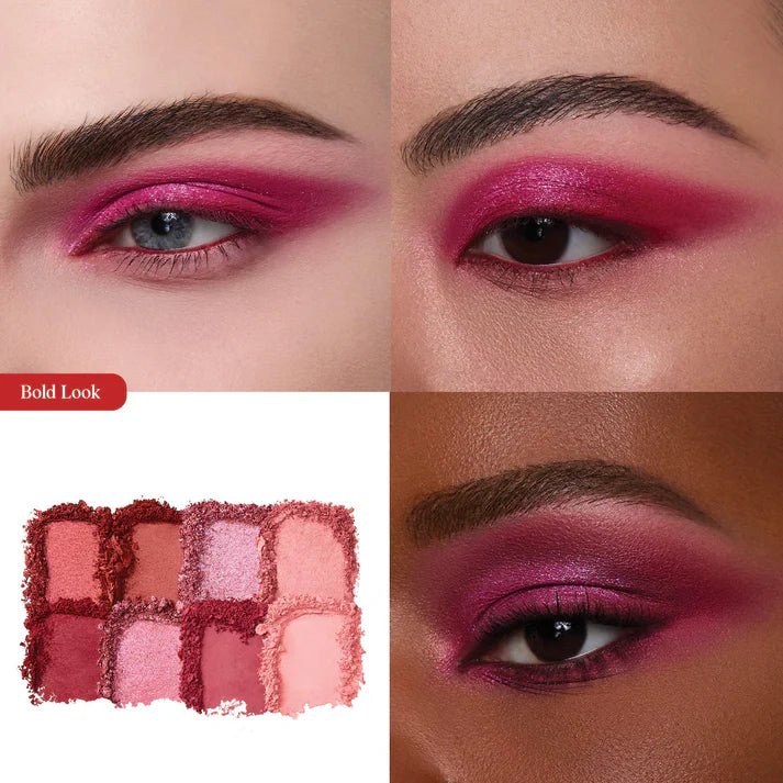 Hung Vanngo Beauty - Color Story Eyeshadow Palette - REBELLIOUS RED & PINK