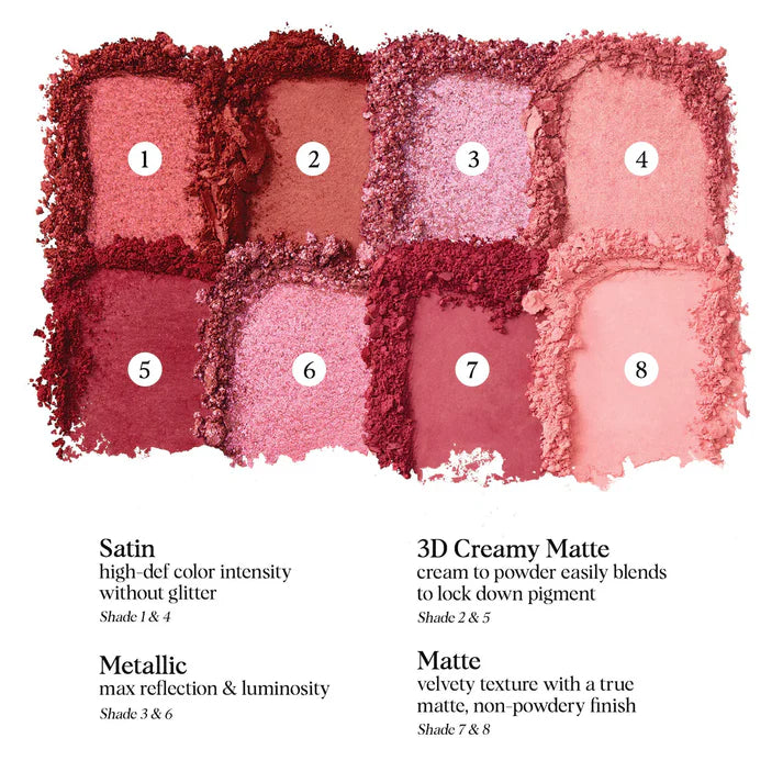 Hung Vanngo Beauty - Color Story Eyeshadow Palette - REBELLIOUS RED & PINK