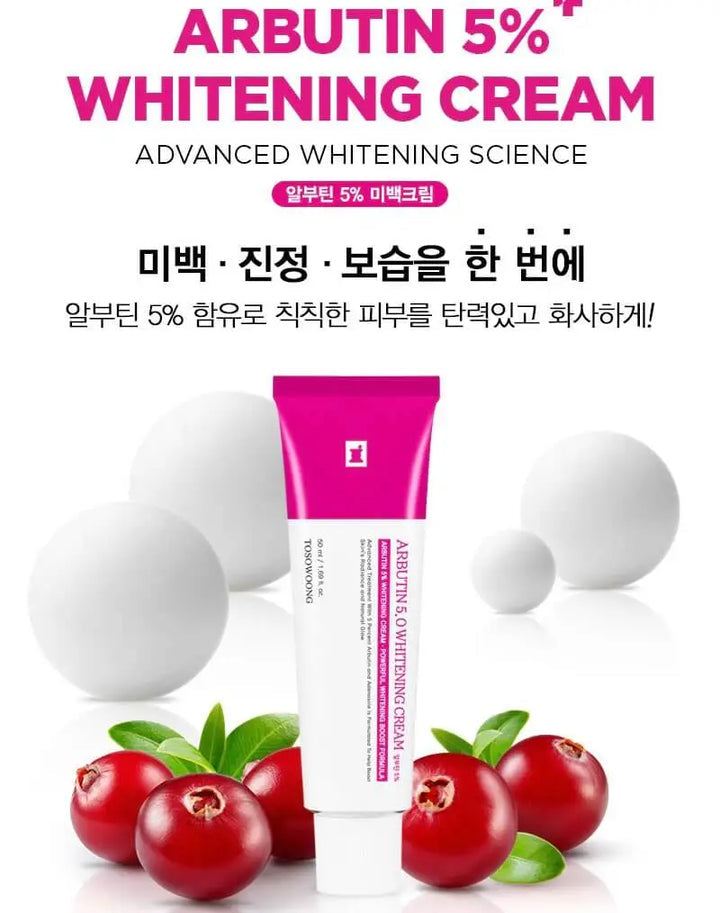 Tosowoong Arbutin 5 Whitening Cream