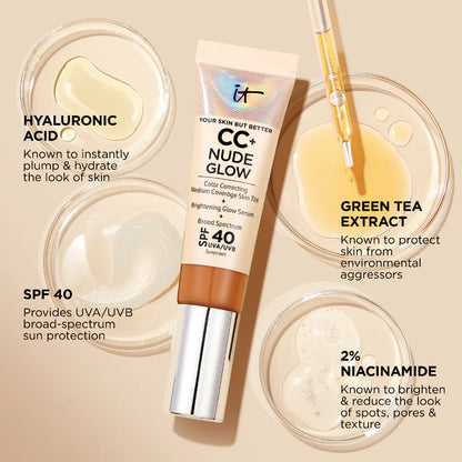 IT Cosmetics - CC+ Nude Glow Lightweight Foundation SPF 40 - LIGHT