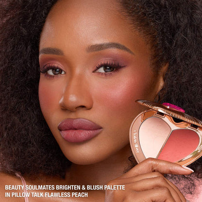 Charlotte Tilbury - Soulmates Face Palette - PILLOW TALK FLAWLESS PEACH