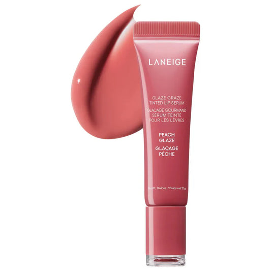 LANEIGE - Glaze Craze Tinted Polypeptide Lip Serum - PEACH GLAZE