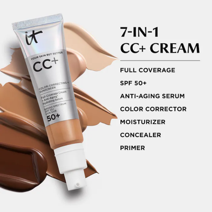 IT Cosmetics CC+ Cream Full Coverage Color Correcting Foundation with SPF 50+
