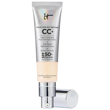 IT Cosmetics CC+ Cream with SPF 50+ – Full Coverage Color Correcting Cream