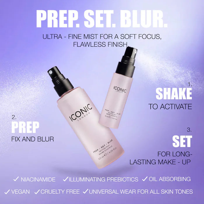 Iconic London Prep-Set-Blur Setting Spray