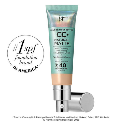 iT Cosmetics-CC+ Cream Natural Matte Foundation with SPF 40