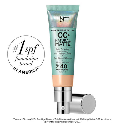 iT Cosmetics-CC+ Cream Natural Matte Foundation with SPF 40