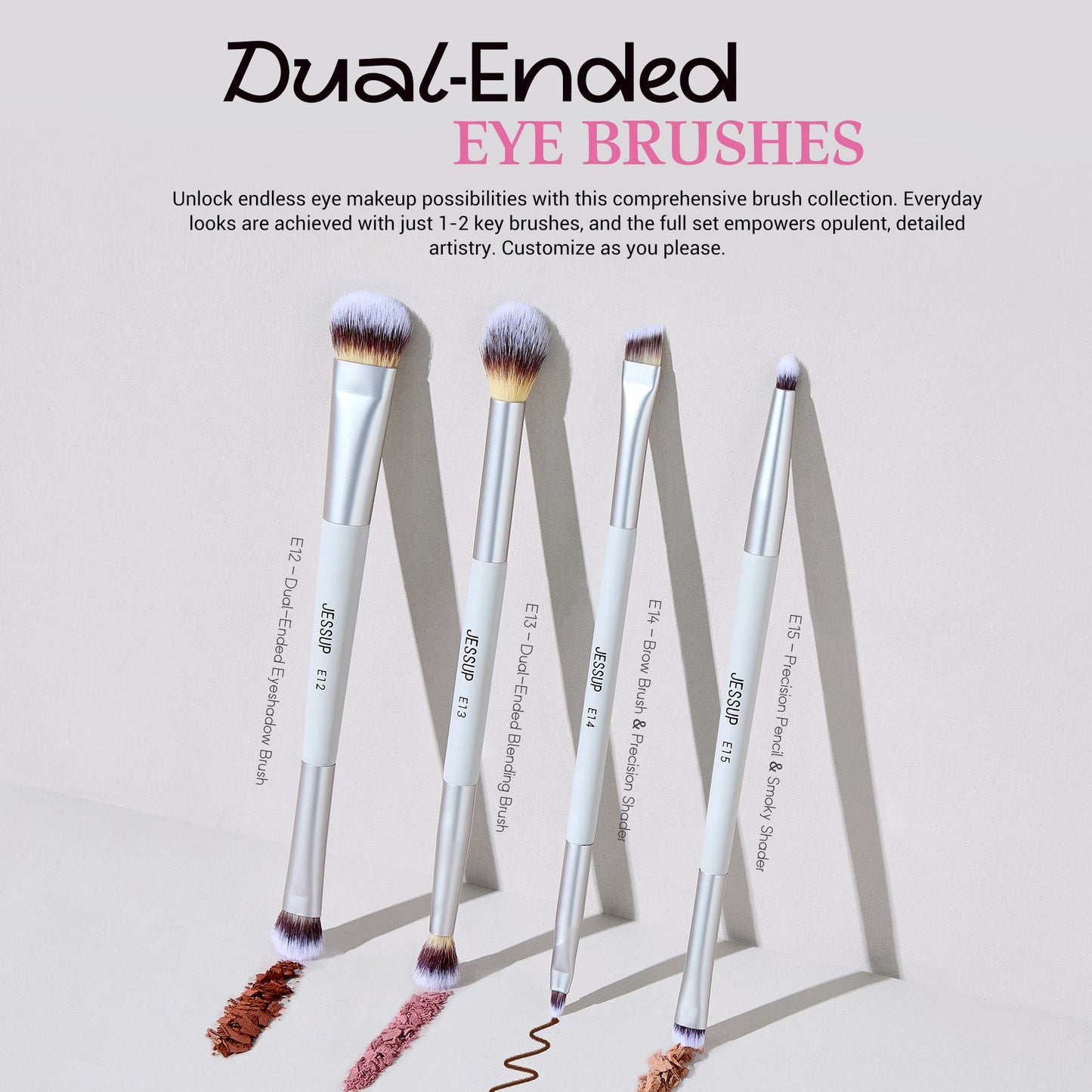 Jessup 14-in-7 Dual-Ended Brush Set