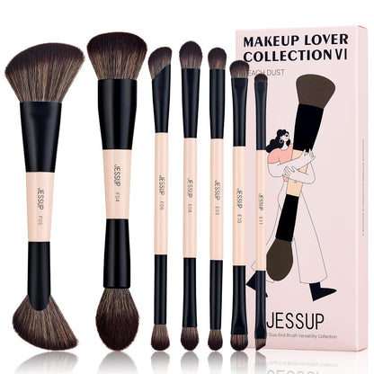 Jessup Makeup Lover Collection VI 14-in-7 Dual-Ended Brush Set
