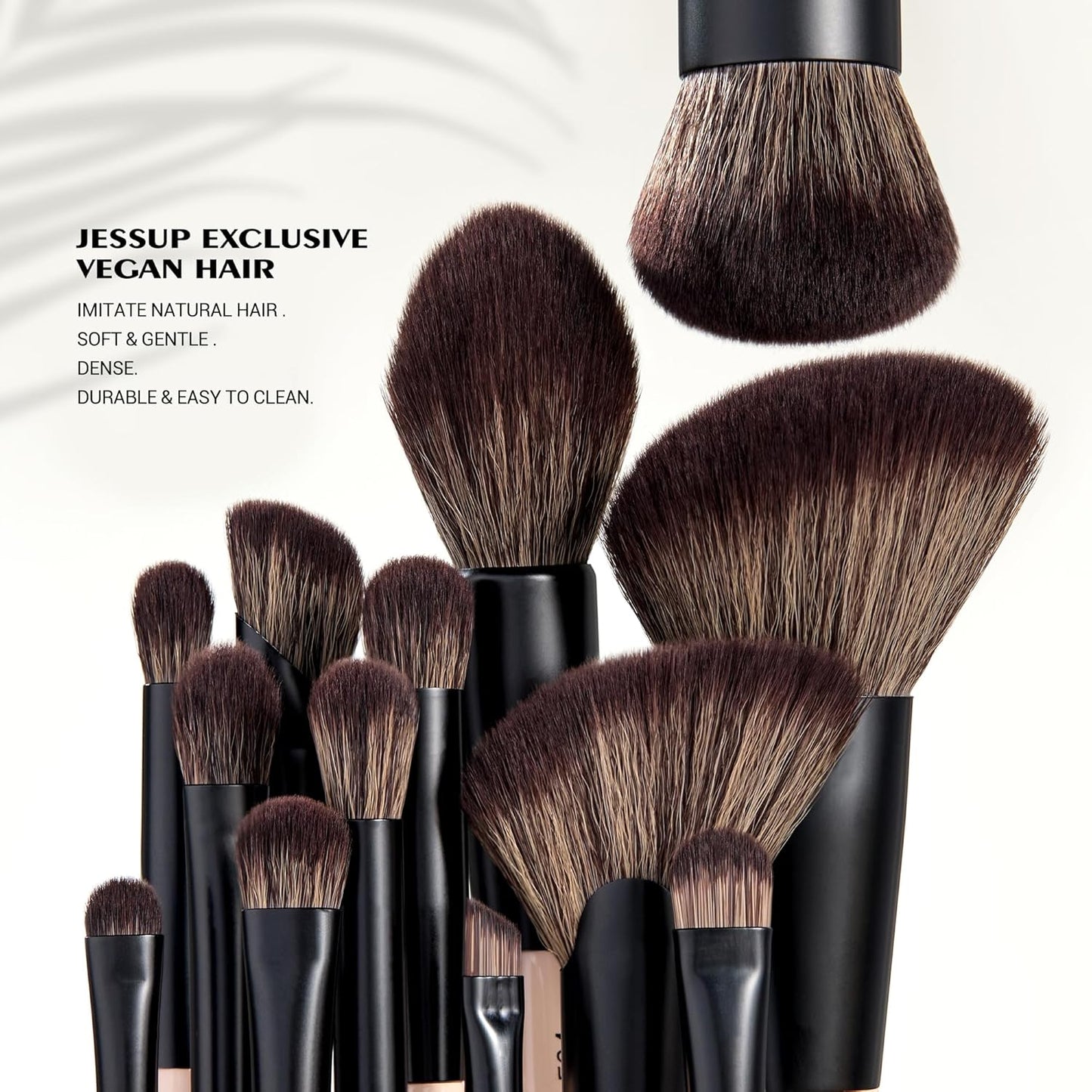 Jessup Makeup Lover Collection VI 14-in-7 Dual-Ended Brush Set