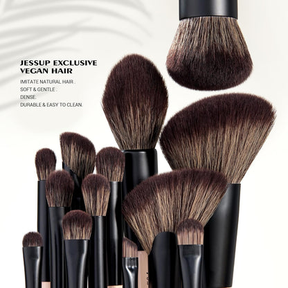 Jessup Makeup Lover Collection VI 14-in-7 Dual-Ended Brush Set