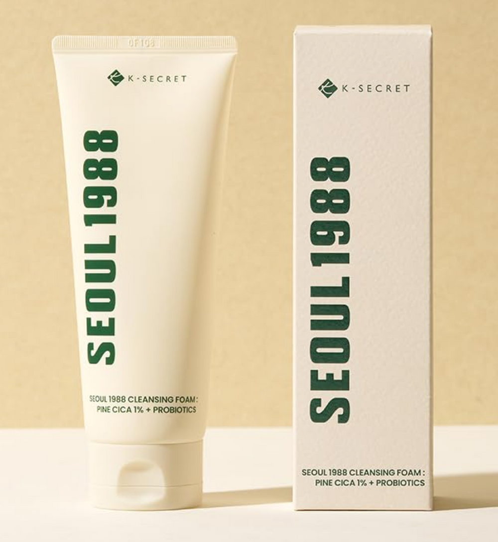 K-Secret Seoul 1988 Cleansing Foam: Pine Cica 1% + Probiotics