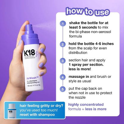K18 Airwash Dry Shampoo