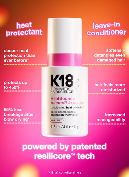 K18 Biomimetic Hairscience HeatBounce Conditioning Heat Protectant