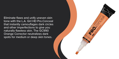 L.A. Gir-l Pro Conceal HD Concealer,0.28 Ounce (Orange Corrector)
