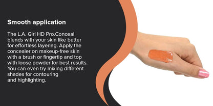 L.A. Gir-l Pro Conceal HD Concealer,0.28 Ounce (Orange Corrector)